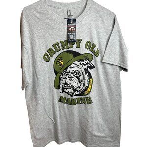 Grumpy Old Marine USMC Tee Shirt Gift Retirement Large Military Chesty Puller